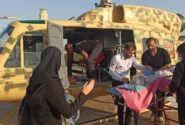 انتقال اضطراری بیمار بحرانی مسجدسلیمان به اهواز با اورژانس هوایی