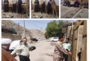 تجدید میثاق فرماندهان مرزبانی و انتظامی با خانواده شهید «خدادادی کریموند» در مسجدسلیمان