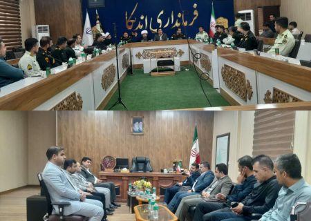 تقویت تعاملات حاکمیتی در اندیکا؛ دیدار دستگاه‌های قضایی و انتظامی با فرماندار در ایام هفته دولت