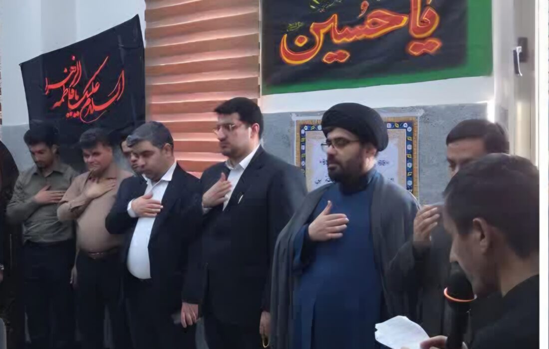 برگزاری مراسم عزاداری حضرت زهرا (س) در دادگستری مسجدسلیمان